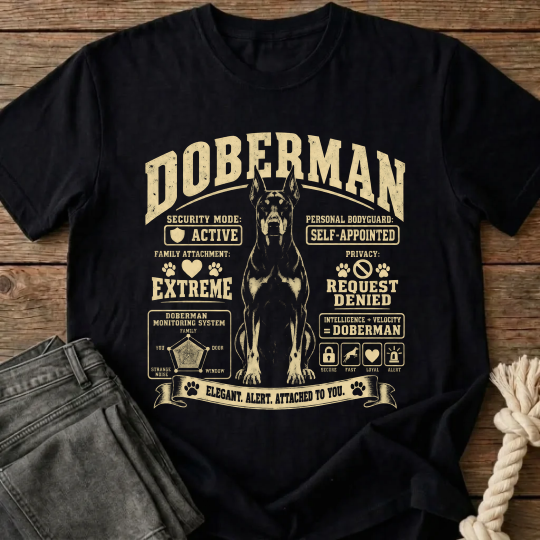 Doberman T-Shirt - Black