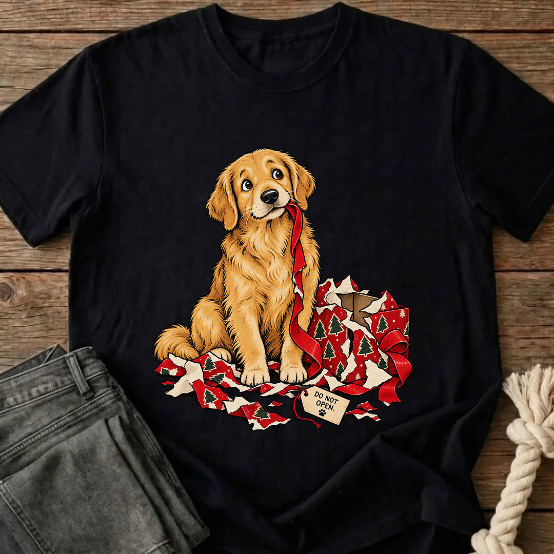 It Said Do Not Open T-Shirt - Black