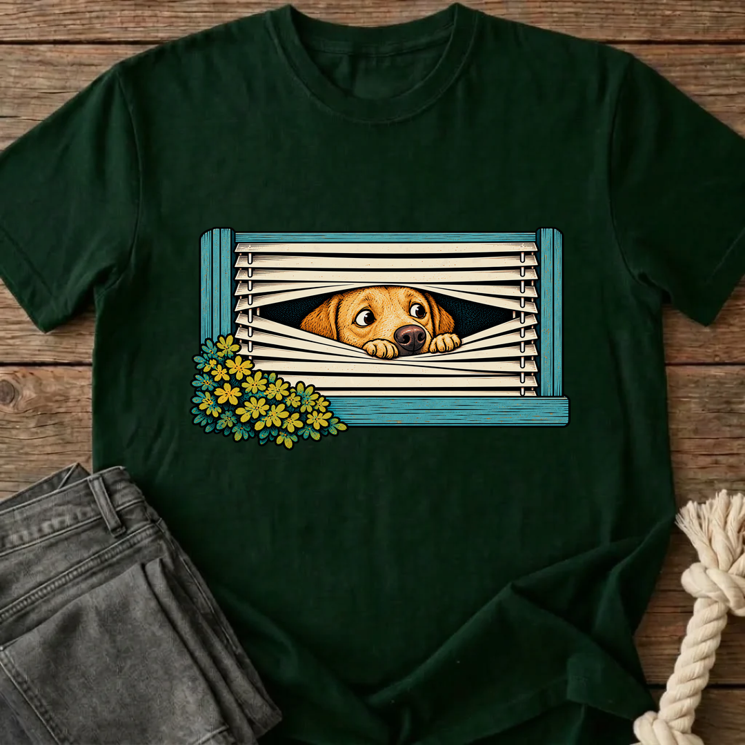 Caught You Looking T-Shirt - Bottle Green