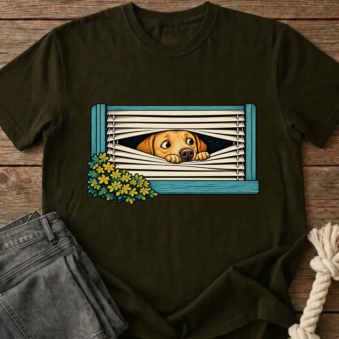 Caught You Looking T-Shirt - Olive Green