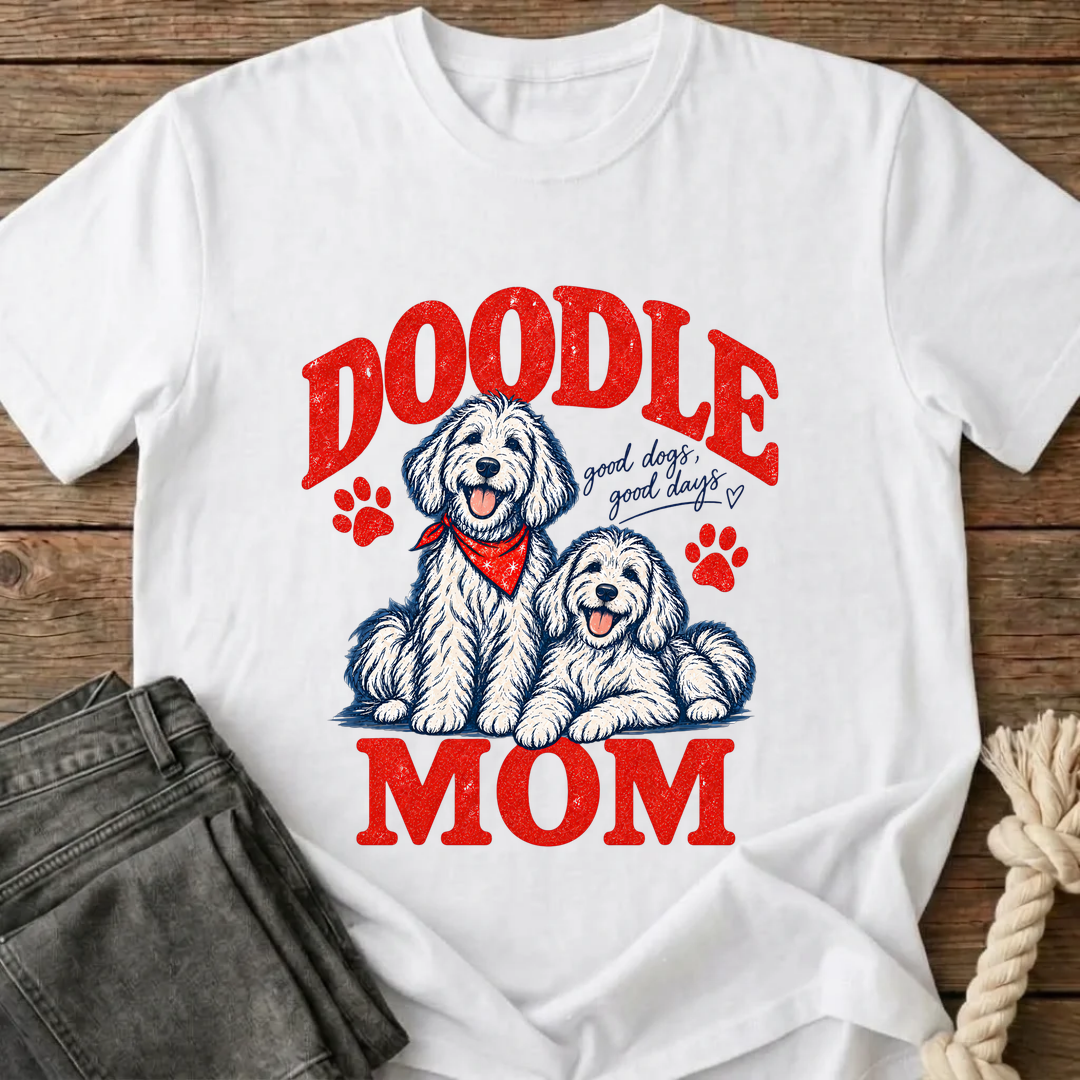 Doodle Mom T-Shirt - White