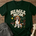 Beagle Mom T-Shirt - Bottle Green